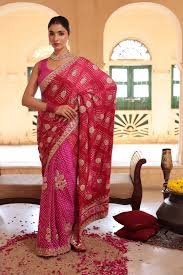 Bandhej Saree
